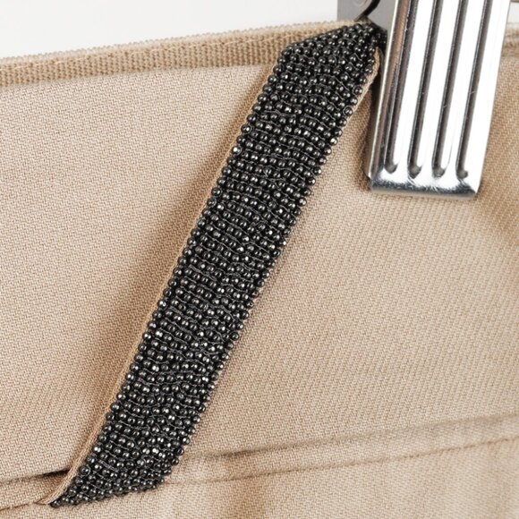 Brunello Cucinelli Monili Bead Khaki Pants - Picture 6 of 16